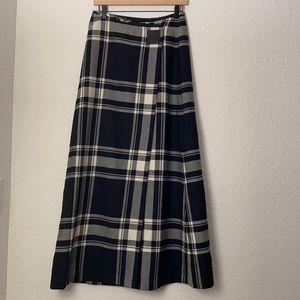 Ralph by Ralph Lauren plaid maxi wrap skirt size 4